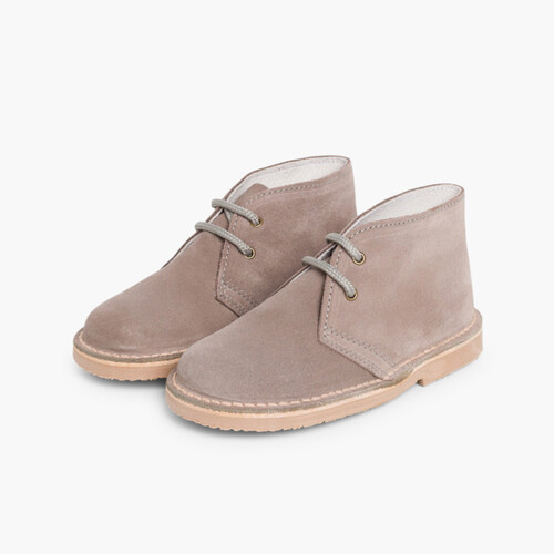 Botas Safari com Atacadores Cinzento