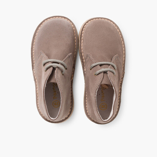 Botas Safari com Atacadores Cinzento