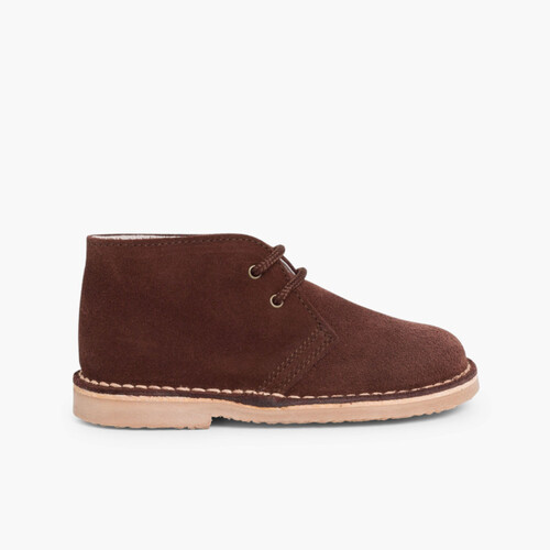 Botas Safari com Atacadores Castanho