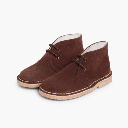 Botas Safari com Atacadores Castanho