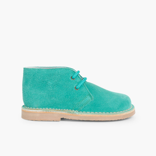 Botas Safari com Atacadores Verde Esmeralda