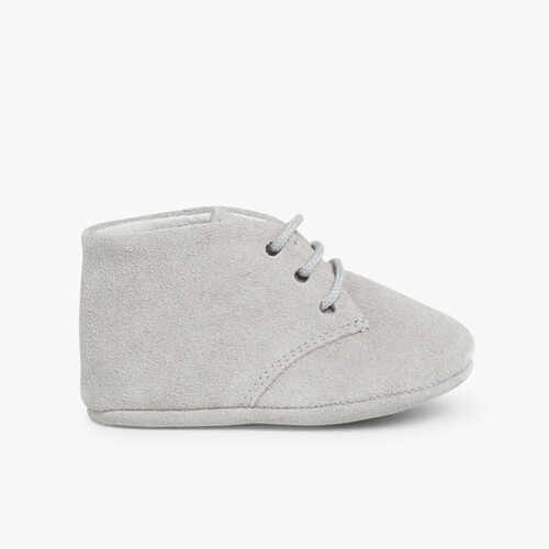 Botas Safari Bebés com Atacadores Cinzento