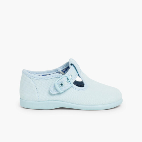 Sapato Pepito Lona Céu azul