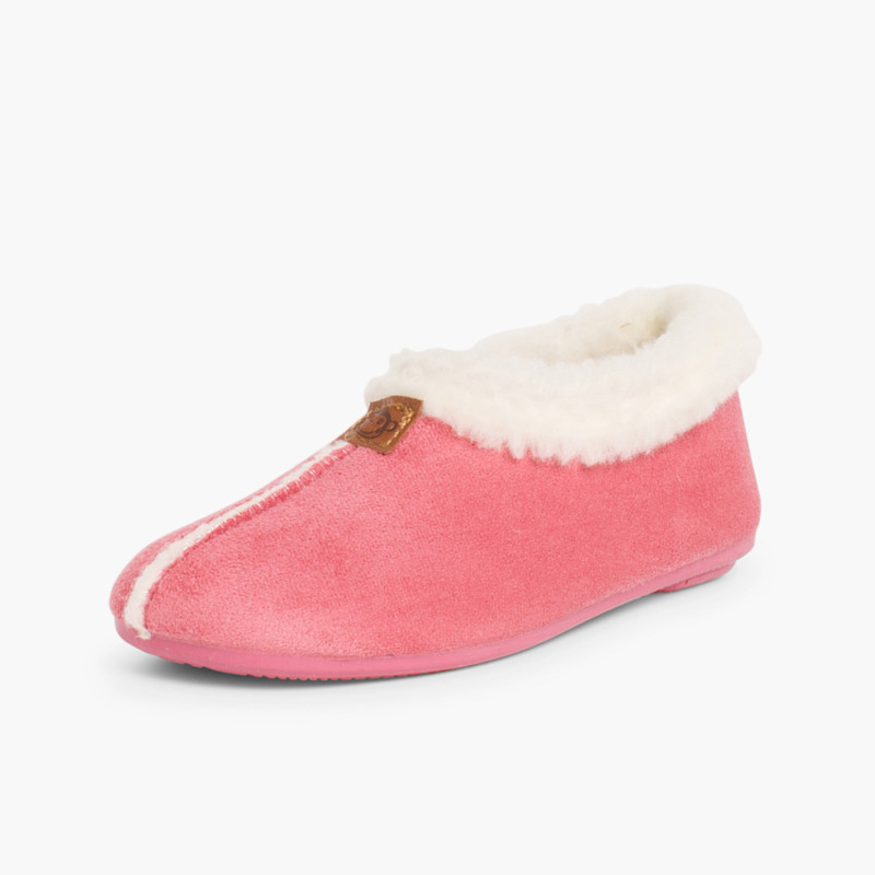 Pantufas Bamara forro felpudo Rosa