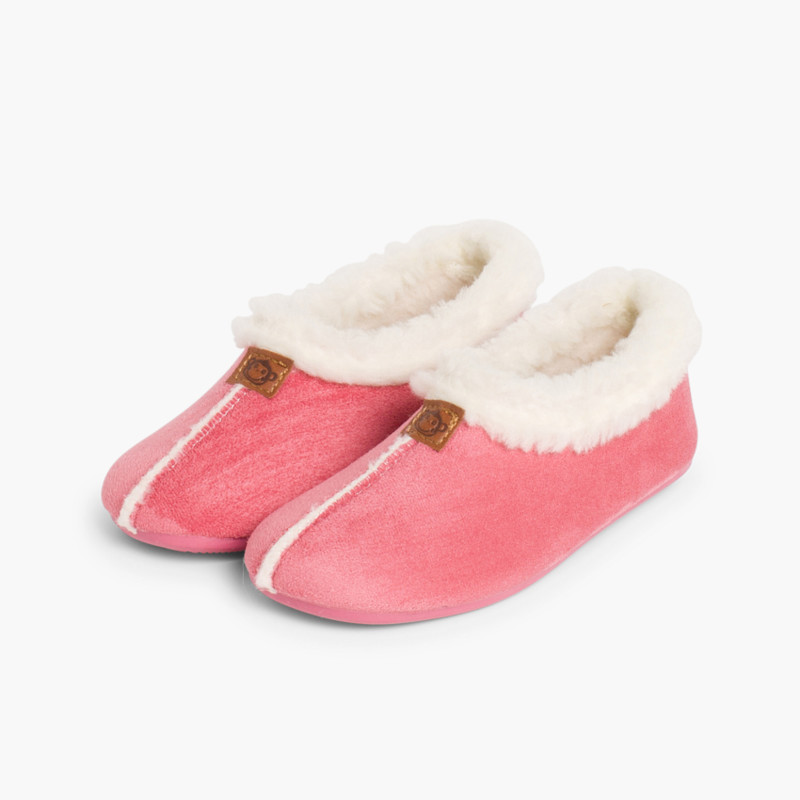 Pantufas Bamara forro felpudo Rosa