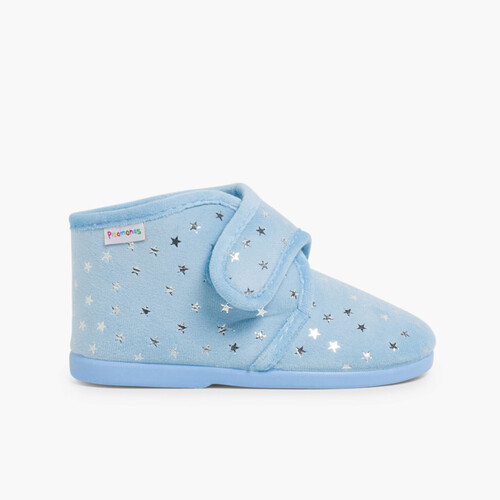 Pantufas Bota com Estrelinhas Céu azul