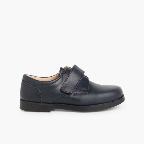 Sapatos Colegiais Menino tiras aderentes   Azul Marinho