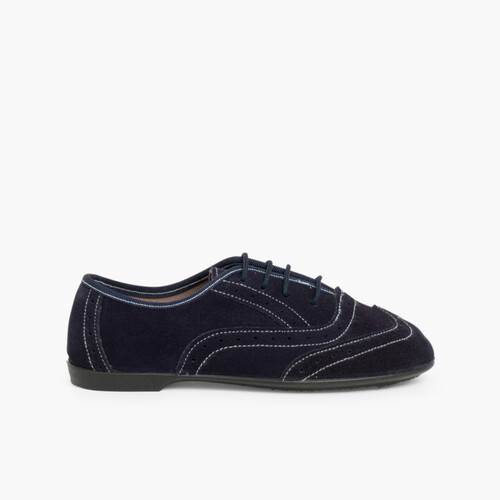Sapatos Blucher Menina e Mulher Azul Marinho