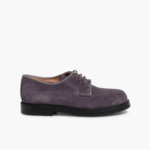 Sapatos Blucher lisos Antracite