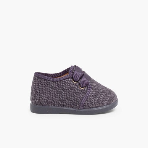Sapatos de Tela tipo Blucher Menino Cinzento