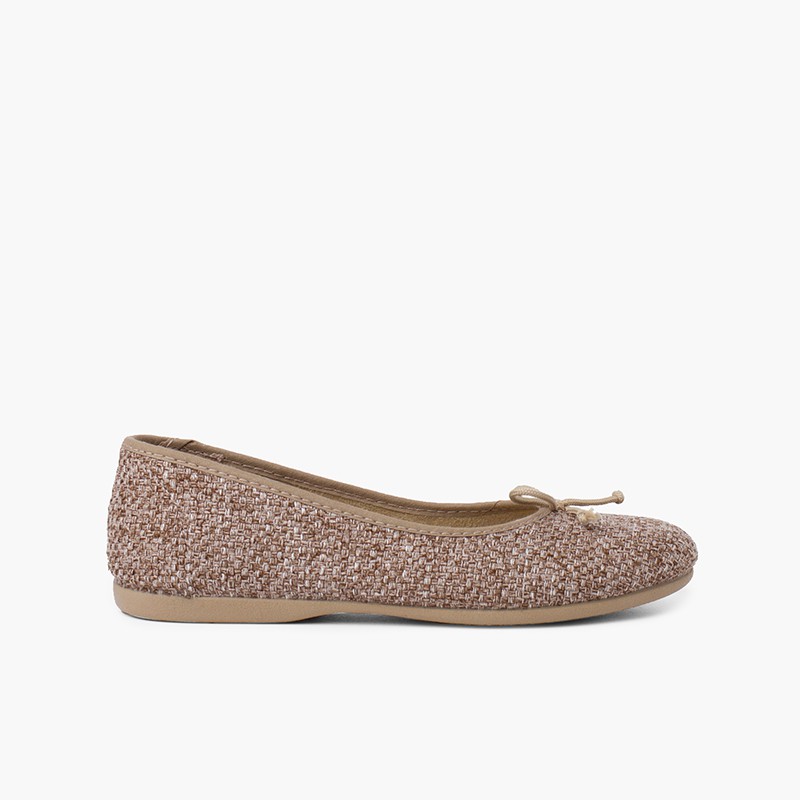 Sabrinas Menina Tweed com Laço Taupe