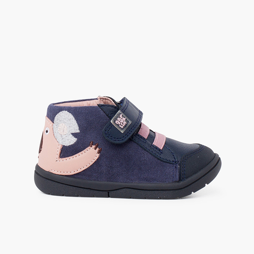 Bota camurça Garvalín desenho koala Azul Marinho