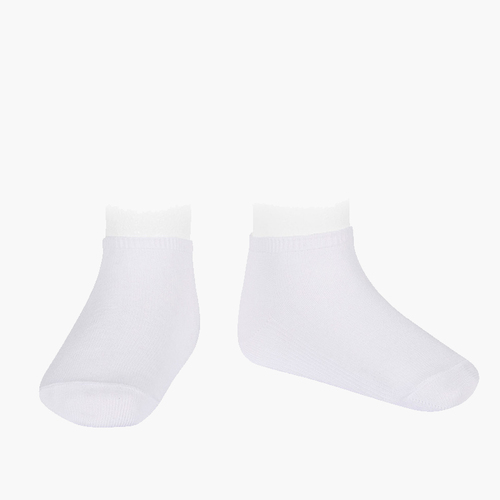 Meias invisíveis algodão elástico Branco