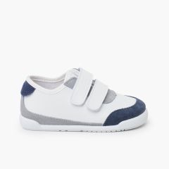 Branco e Azul Marinho