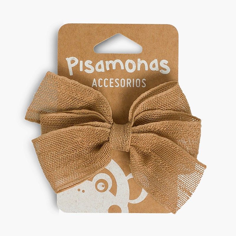 Gancho de Cabelo com Laço Ráfia