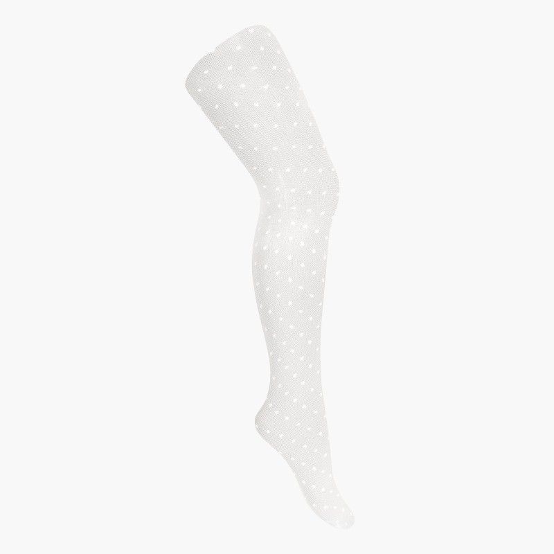 Collants Croché Menina Bolinhas