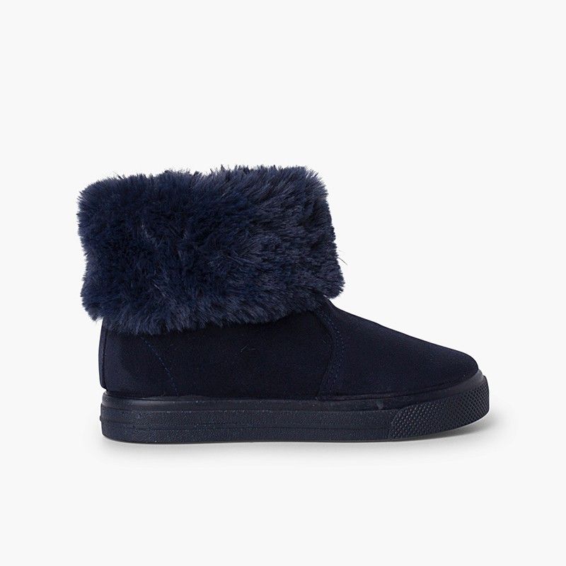 Botas Menina Cano Dobrado Pelo