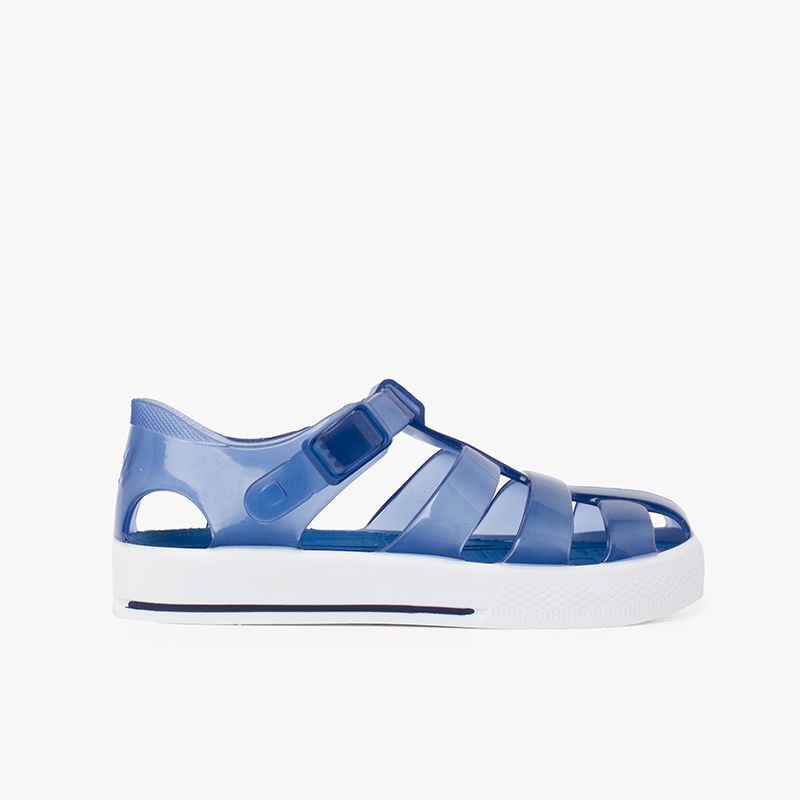 Sandálias de Borracha Fecho Clip Adorno Fivela Ténis