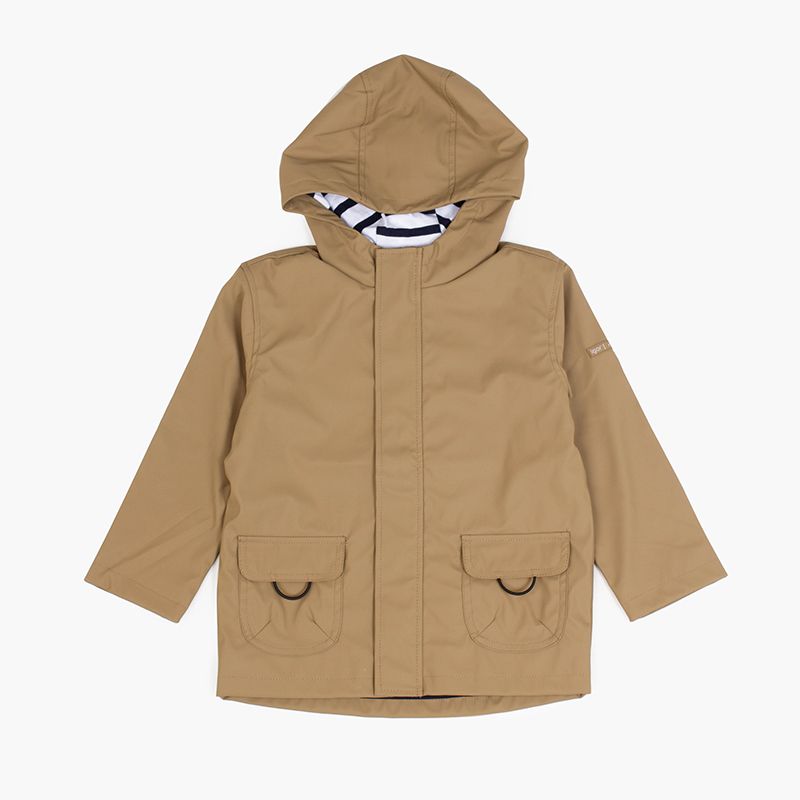 Impermeável crianças bolsos fecho-éclair