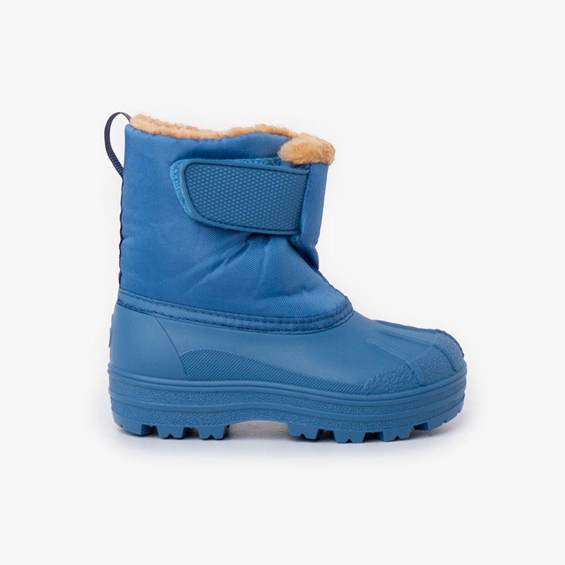 Botas de neve forro felpudo fecho aderente