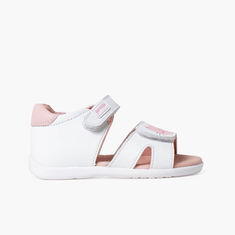 Sandálias fecho aderente gato e rato menina