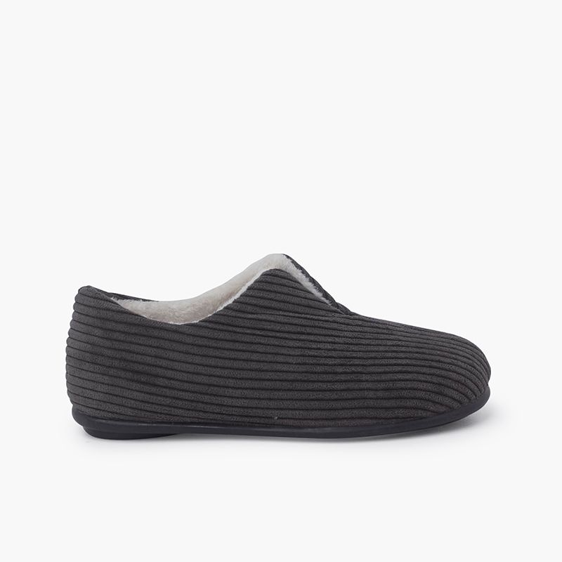 Pantufas fechadas de bombazine