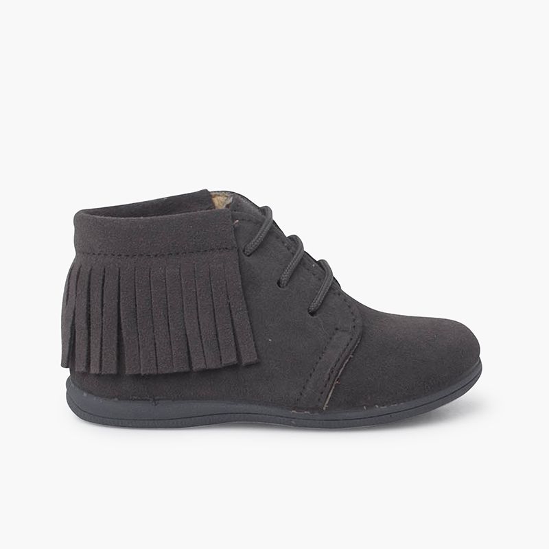 Botas franjas atacadores primeiros passos