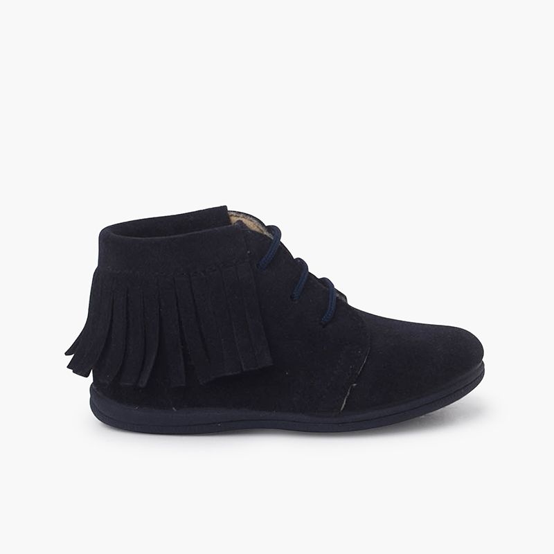 Botas franjas atacadores primeiros passos