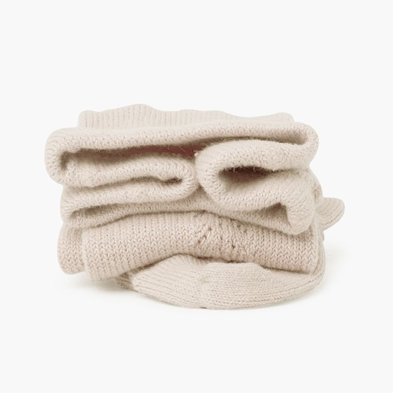 Collants algodão quente croché lateral