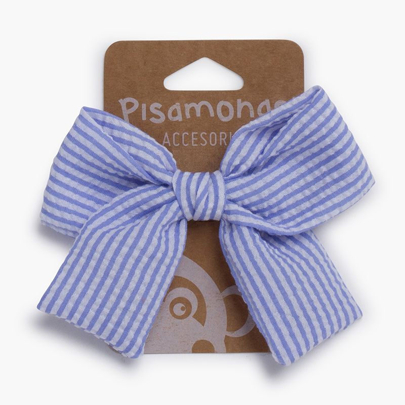 Laço às riscas bico-de-pato