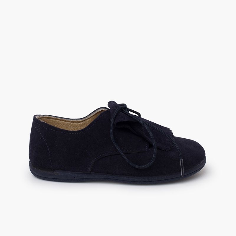Bluchers camurça lingueta franjas