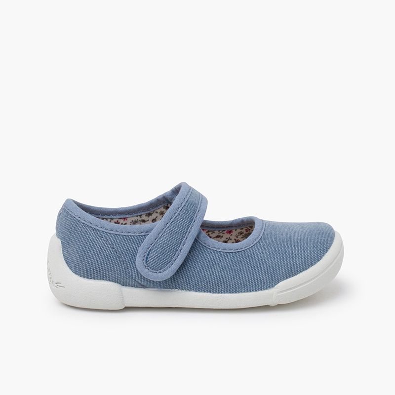 Merceditas barefoot tira aderente sola branca