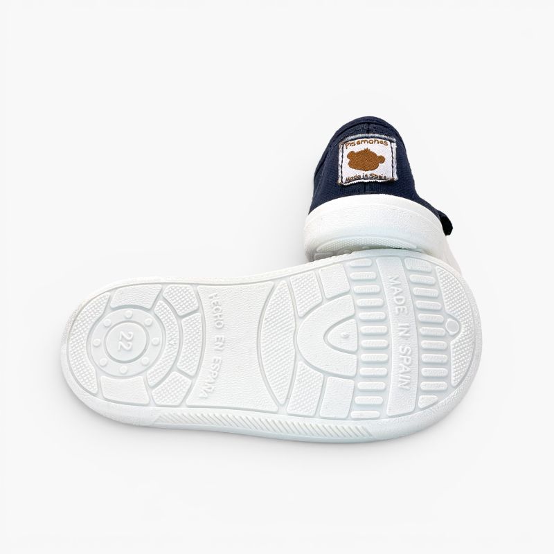 Merceditas barefoot lona lavada meninas