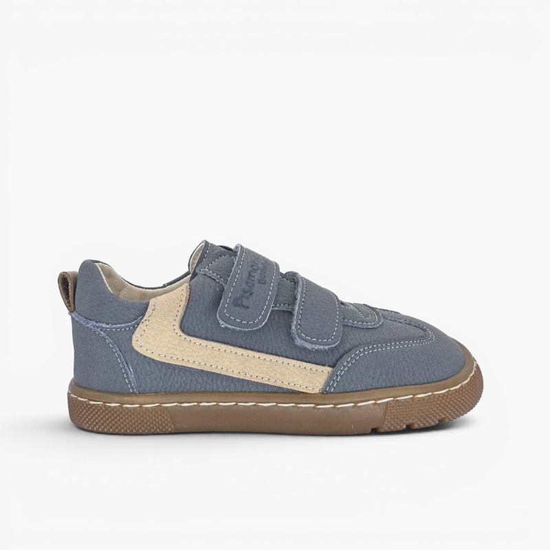 Sapatilhas barefoot efeito nobuck adorno lateral