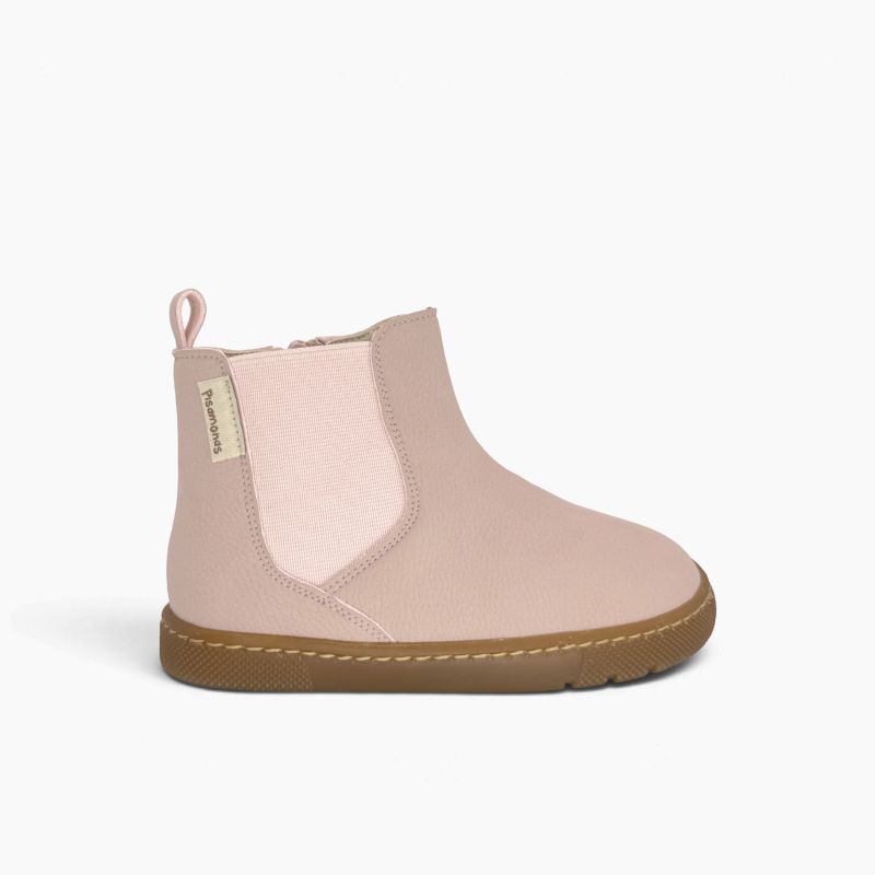 Botas barefoot efeito pele gravada elásticos sola mel