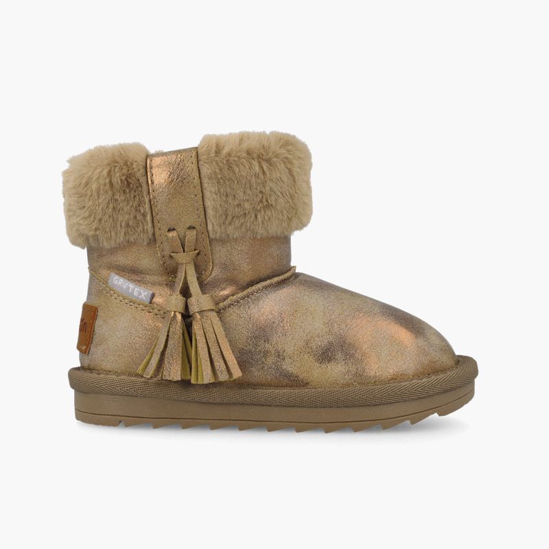 Botas menina estilo australiano borlas