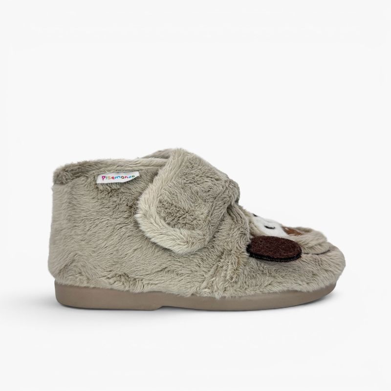 Pantufas bota cachorro crianças