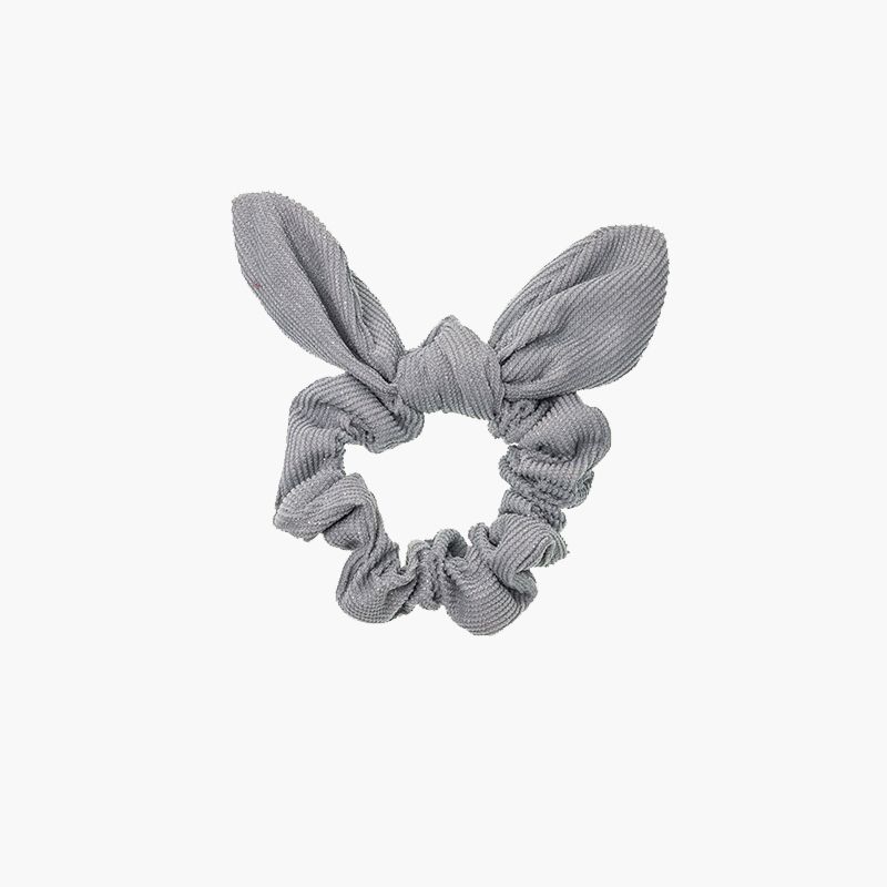 Elástico de cabelo scrunchie micro bombazine glitter com laço