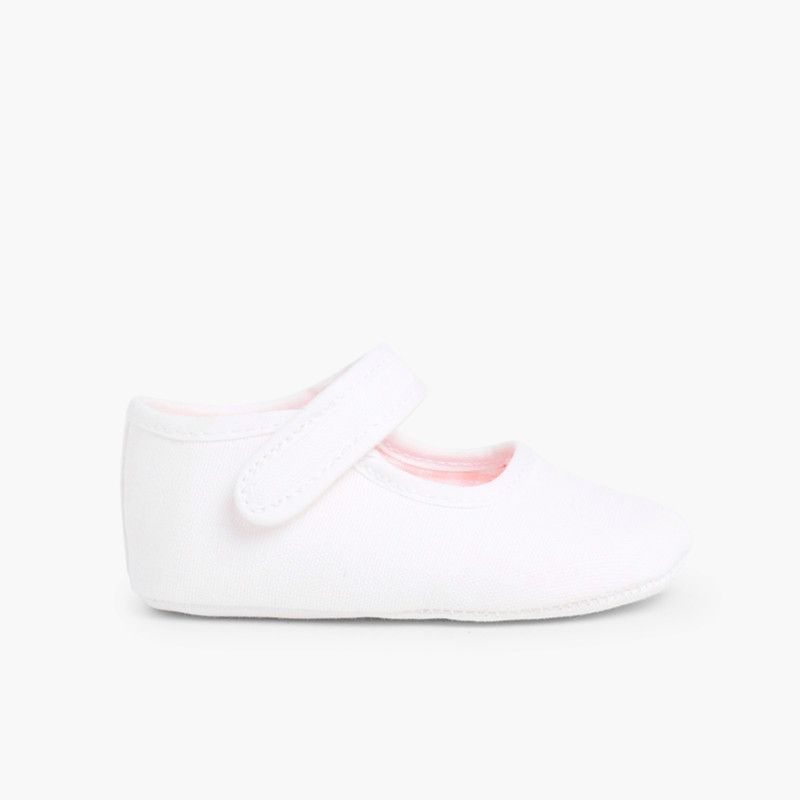 Sapatos Mercedita Bebé Tela tiras aderentes  