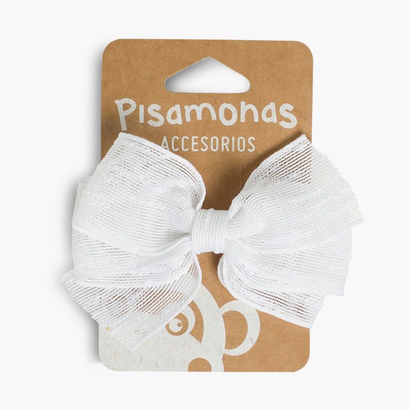 Gancho de Cabelo com Laço Ráfia