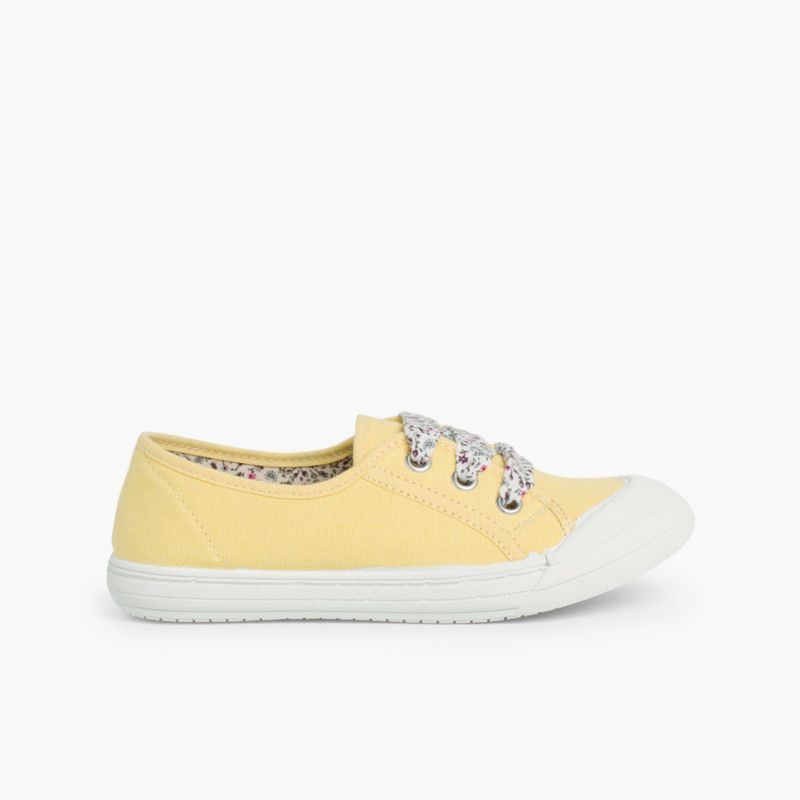 Ténis Tela Biqueira Borracha Atacadores