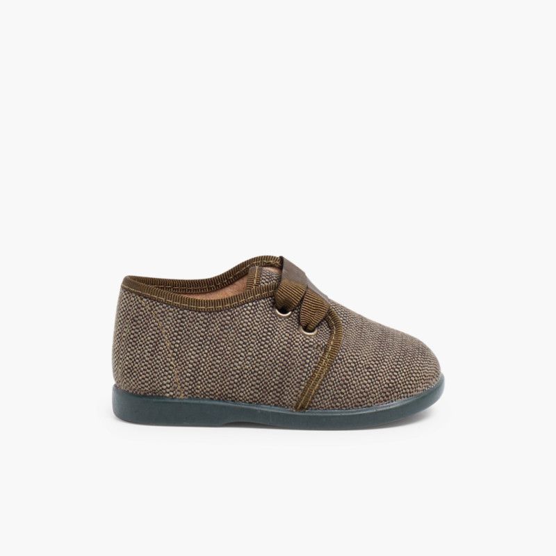 Sapatos de Tela tipo Blucher Menino