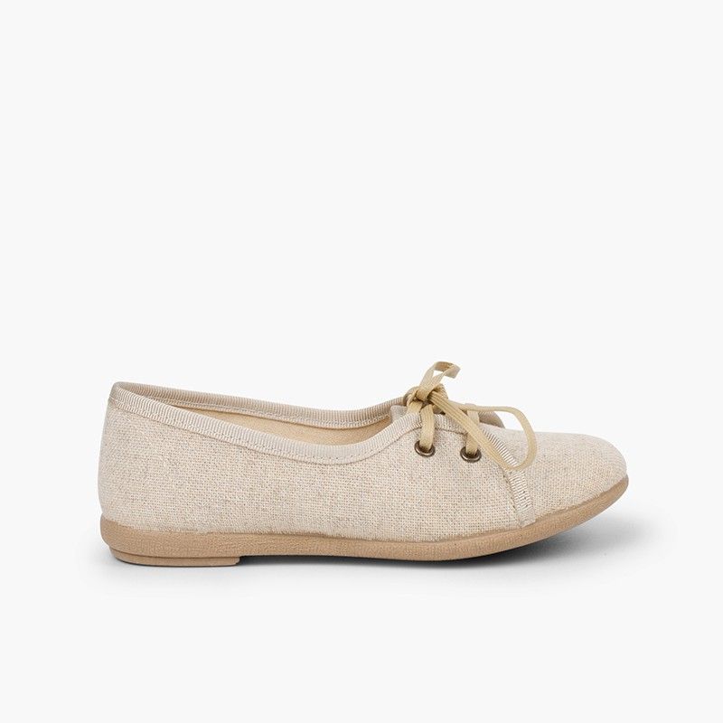 Blucher Menina Linho Decotado