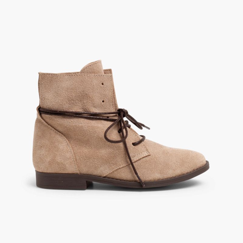 Botas Camurça Atacadores Encerados