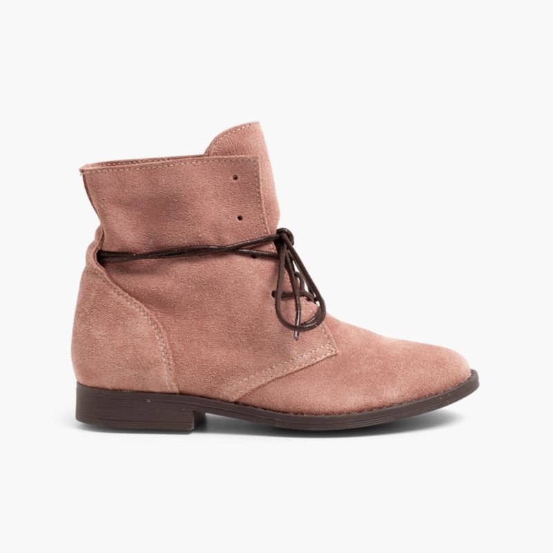 Botas Camurça Atacadores Encerados