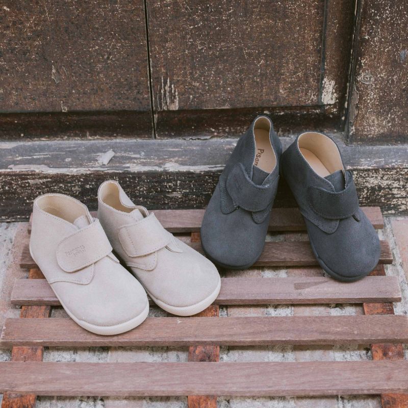 Botas barefoot camurça fecho aderente