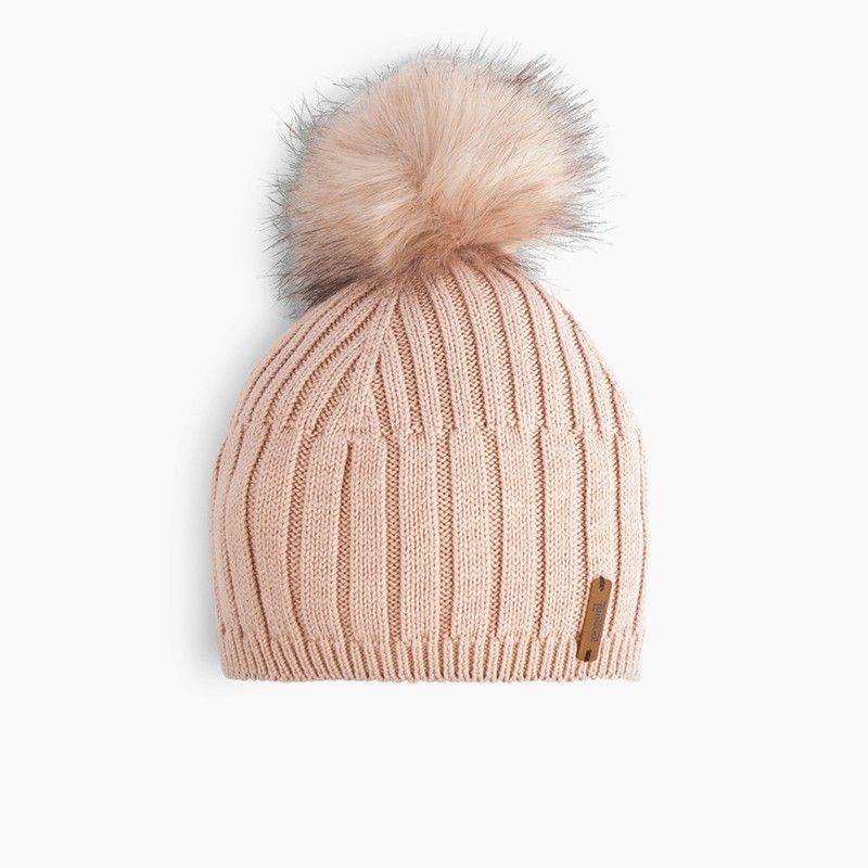 Gorro Borla com Pompom Pelo