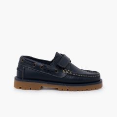 Sapatos de Vela com tiras aderentes Azul Marinho