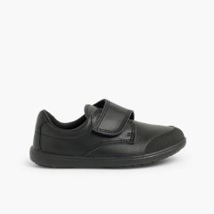 Sapatos Colegiais Laváveis Menino com Biqueira Reforçada Preto