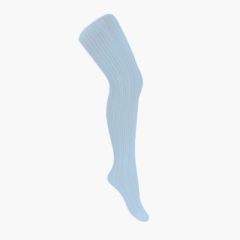 Collants Menina Croché Azul bebé